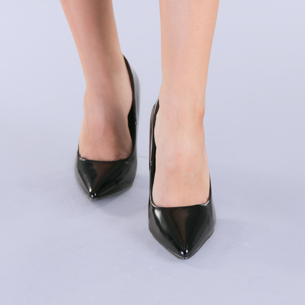 Gliss fekete női cipő, 2 - Kalapod.hu